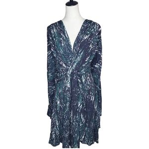 Refinity City Chic Twist Tracks Plus Size Midi Dress